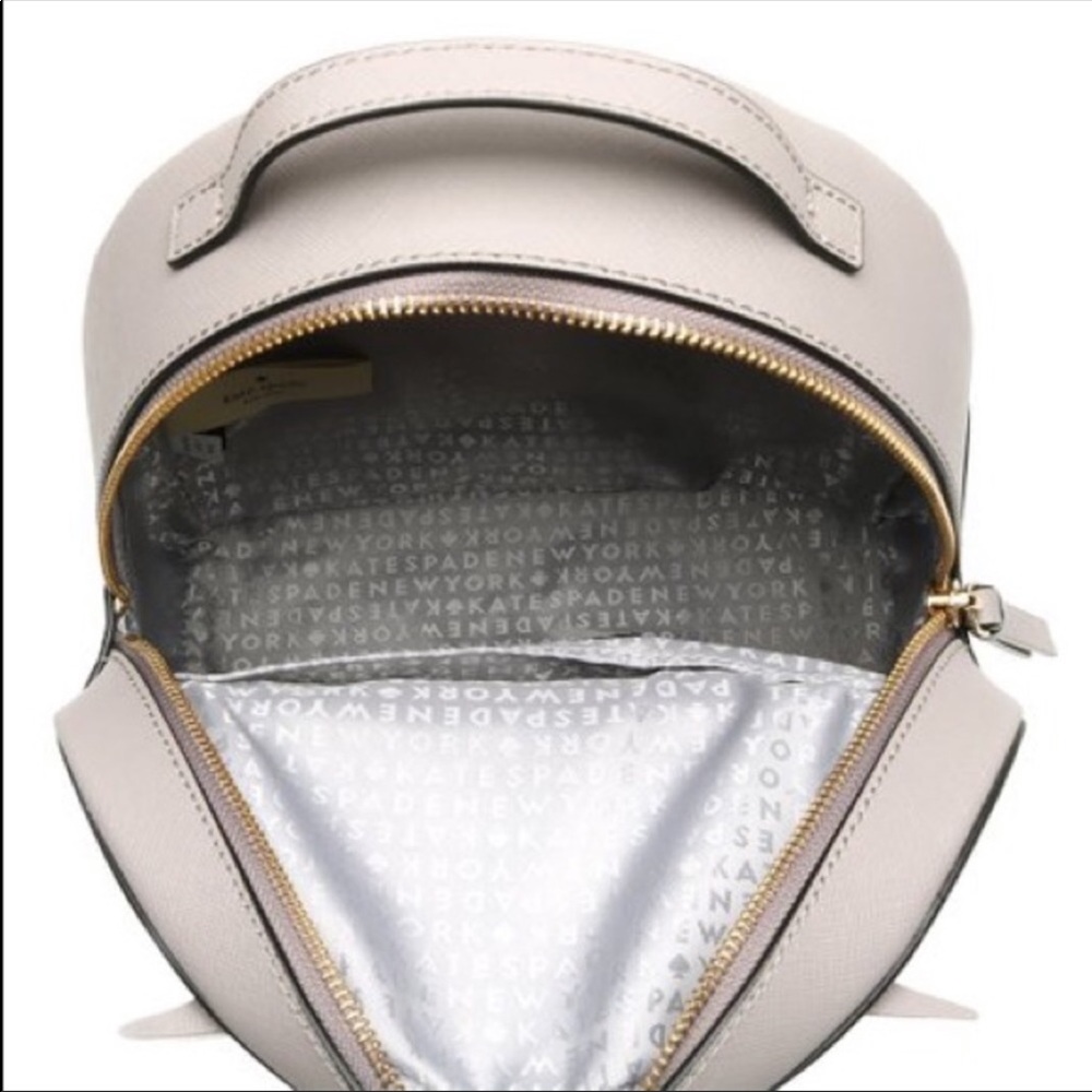 🎀 Kate Spade ♠️ Owl Motif Leather Backpack - Picture 7 of 8